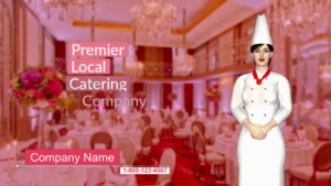 Catering Female 3D Animation Presentation Video